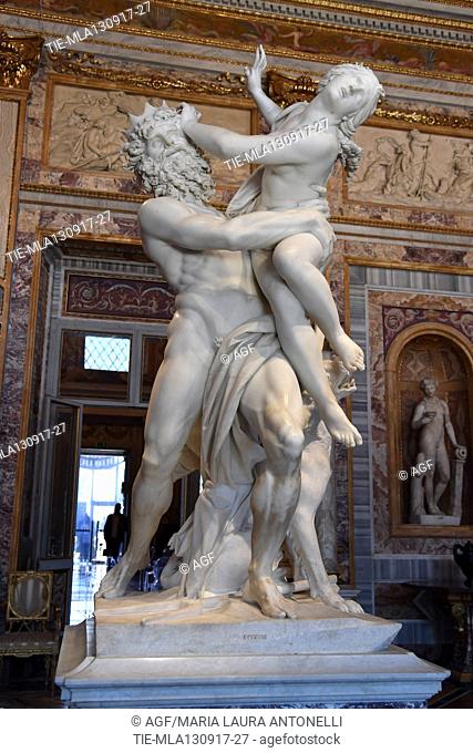 the Apollo statue, Dafne by Gian Lorenzo Bernini during the press conference to present the partnership between Galleria Borghese and Fendi for the...