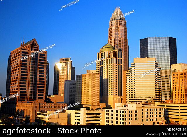 The daytime skyline of Charlotte, North Carolina