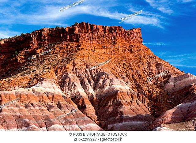Evening light on the Cockscomb, Grand Staircase-Escalante National Monument, Utah USA