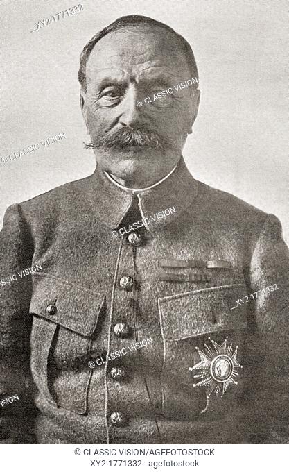 Marshal Ferdinand Foch, 1851 – 1929  French soldier, military theorist and First World War hero  From The Year 1918 Illustrated