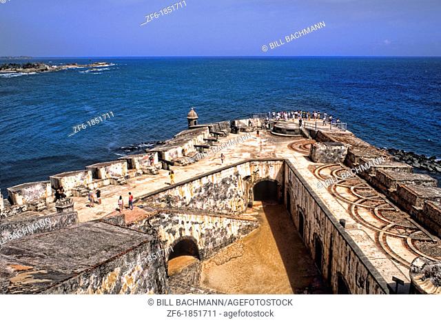 Famous El Morro Castle and historical fort in Old San Juan Puerto Rico USA