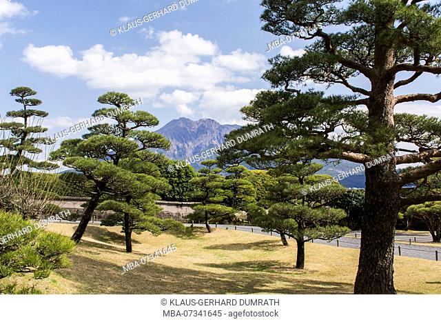 Sengan-en garden of Kagoshima in Japan