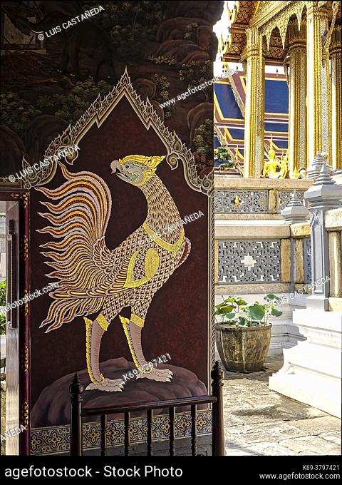 Decoration Detail. The Royal Palace. Bangkok. Thailand