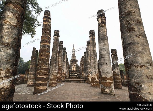 Wat Mahatat temple , Sukhothai Historical Park, Sukhothai, Thailand