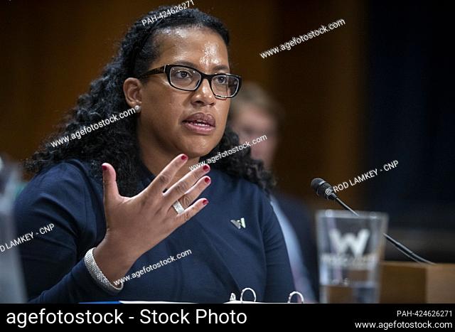 Kishia L. Powell, General Manager & CEO, Washington Suburban Sanitary Commission (WSSC Water), appears before a Senate Committee on Environment and Public Works...