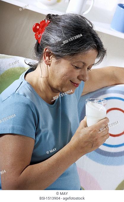 ELDERLY PERSON, DAIRY PRODUCT<BR>Model