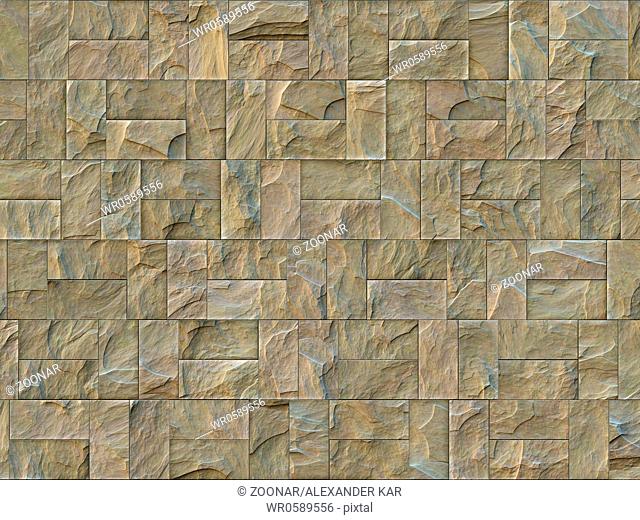 Abstract generated stone wall surface architecture background