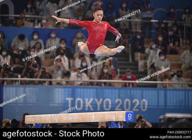 Sunisa LEE (USA), Action, Artistic Gymnastics, Gymnastics, Apparatus Final, Women's Balance Beam, Apparatus Final, Women's Balance Beam on 08/03/2021 at Ariake...