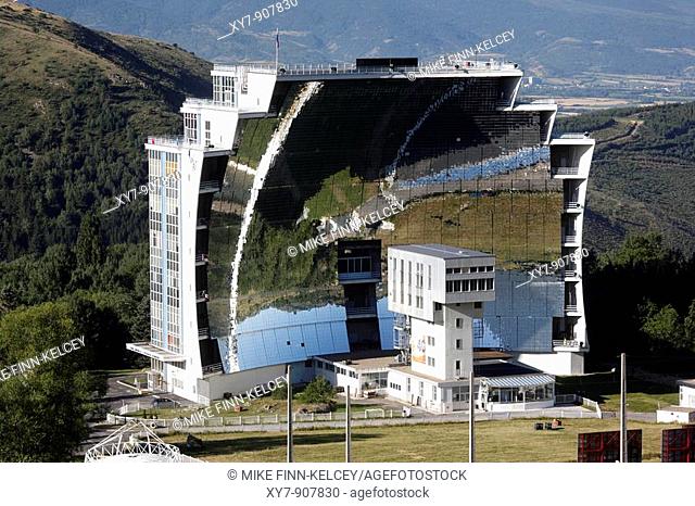 The world's largest solar furnace or Four Solaire at Odeillo in the Pyrenees-Orientales in France