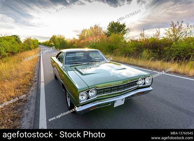 Plymouth Road Runner, built in 1968, muscle car, oldtimer, classic