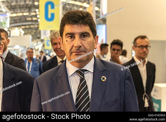 october 4th, 2023. Spain's Minister of Fisheries and Food, Luis Planas, visits the Conxemar fair held in Vigo until 5 October 2023