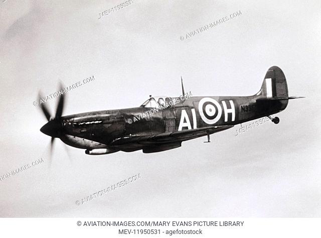 RAF Spitfire Lf9C Flying During the Filming of the Movie 'The Battle-Of-Britain ' 1968 / 1969