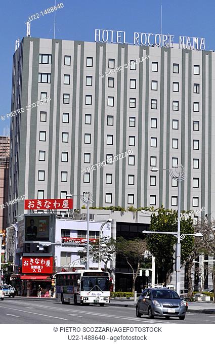 Naha (Japan): the Hotel Rocore Naha, located two minutes walk from Yui Rail Kencho-mae Station, at opposite side of Prefectural office