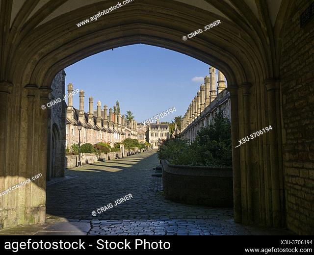 Vicarsâ. . Close from Chain Gate in the city of Wells, Somerset, England