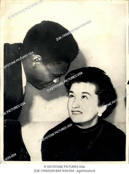 Mar. 09, 1956 - London Girl Insists She Will Marry Jamaican Labourer. Couple Stay In Scotland.. In spite of strenuous efforts by her parents Mr