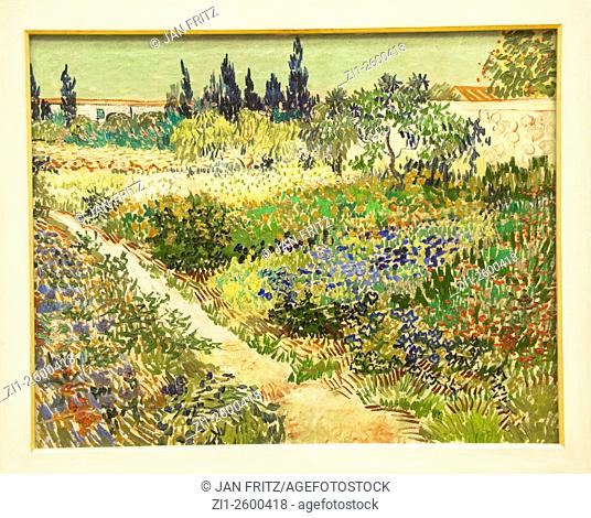 Painting 'arles garden' from Vincent van Gogh