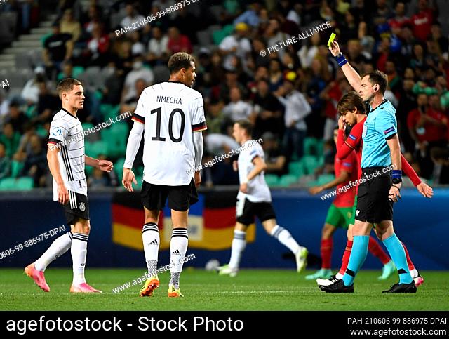 06 June 2021, Slovenia, Ljubljana: Football, U-21 Men: European Championship, Portugal - Germany, Final Round, Final at Stozice Stadium