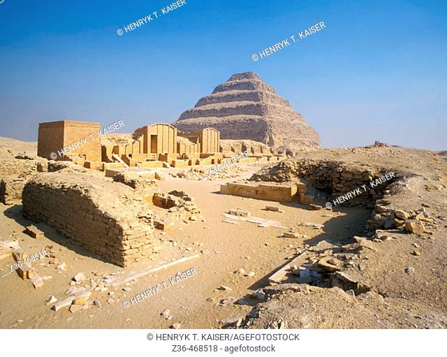 Step pyramid, Sakkarah, Egypt