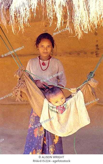 Children playing, Chitwan, Terai, Nepal