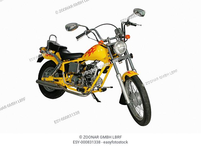 Yellow motorbike