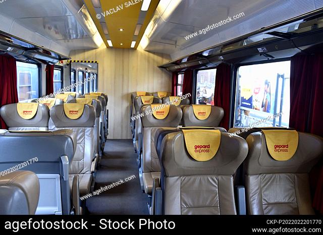 The pilot direct train from Brno, Czech Republic, to the airport in Vienna, Austria, departed from Brno's main railway station on February 22, 2022