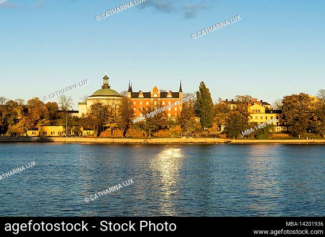 Sweden, Stockholm, view from the old town to Skeppsholmen