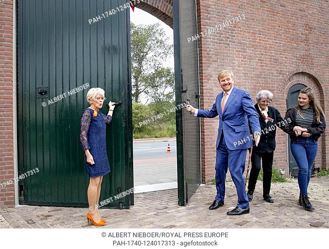 King Willem-Alexander of The Netherlands at the Penitentiaire Inrichting Haaglanden in The Hague, on September 06, 2019, to open the Nationaal Monument...