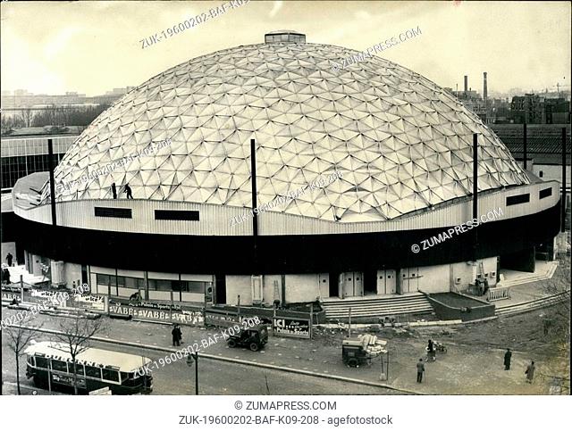 Feb. 02, 1960 - New Palis Des Sports Ready: The construction of the new Palais Des sports has just been completed its new site at the Porte de Versailles in the...