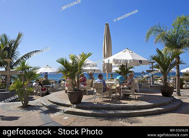 Cafe, Playa del Duque, Costa Adeje, Tenerife, Spain, Europe
