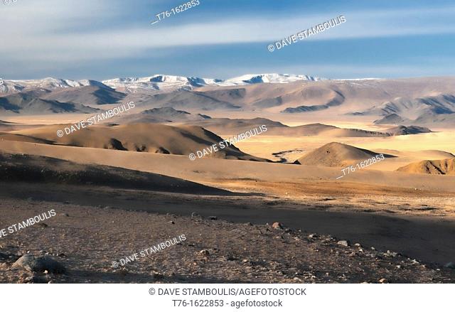beautiful landscape of the Altai Region of Bayan-Ölgii in Western Mongolia