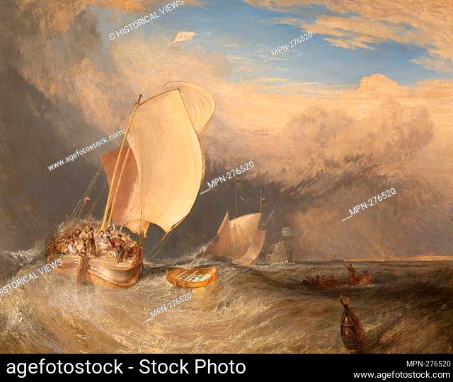 Author: Joseph Mallord William Turner. Fishing Boats with Hucksters Bargaining for Fish - 1837/38 - Joseph Mallord William Turner English, 1775-1851