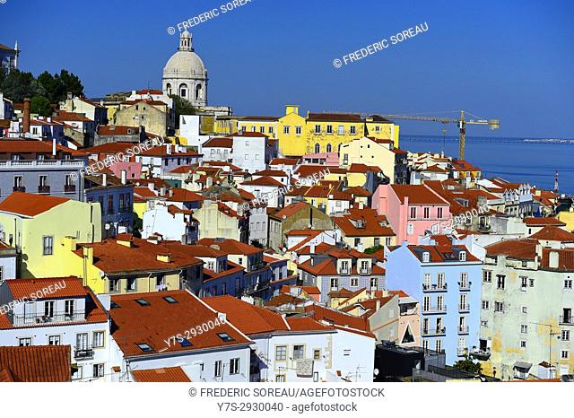 Portugal cityscape in the Alfama district