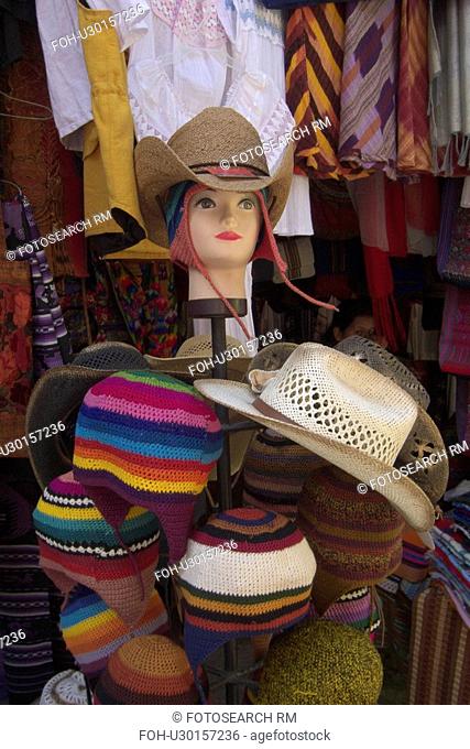 guatemala hats sale in santiago de atitlan latin