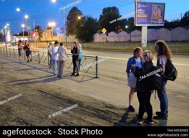 RUSSIA, ST PETERSBURG - JUNE 24, 2023: Situation outside the PMC Wagner Center. The Russian Federal Security Service (FSB) has opened a criminal case against...