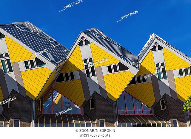 Yellow cubic houses - Rotterdam Netherlands