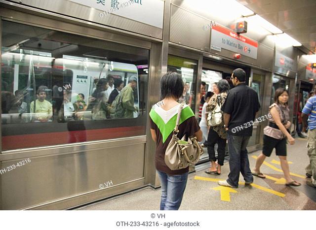 MRT platform, Singapore