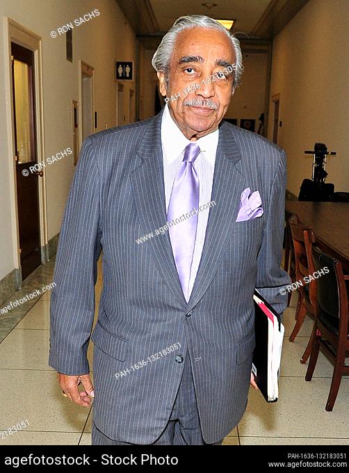 United States Representative Charlie Rangel (Democrat of New York) departs his Capitol Hill office on Tuesday, November 30, 2010