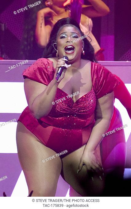 Singer Lizzo performs at Q102's iHeartRadio Jingle Ball 2019 at the Wells Fargo Center on December 11, 2019 in Philadelphia, Pennsylvania