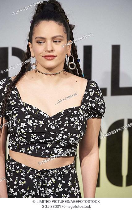 Rosalia attends Pull&Bear by Rosalia party at Fundacion el Instante on May 9, 2019 in Madrid, Spain