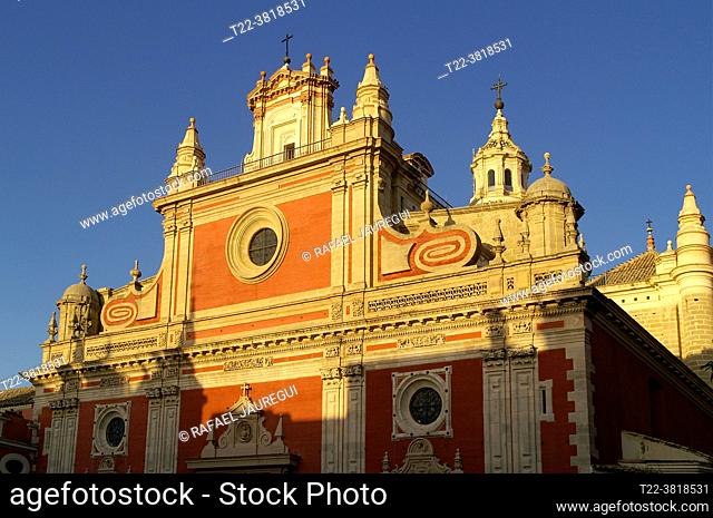 Seville (Spain). Church of the Savior in the city of Seville