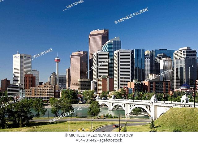 Skyline of Dowtown Calgary, Alberta, Canada