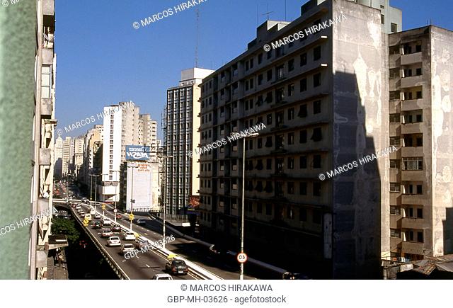 Minhocão; Banespa; Center; São Paulo; Brazil;