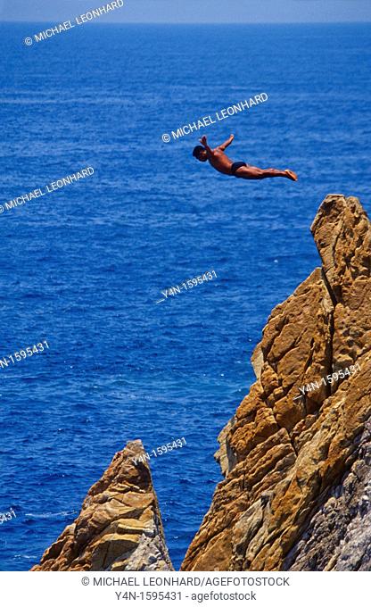 Cliff Diver of Acapulco, Mexico