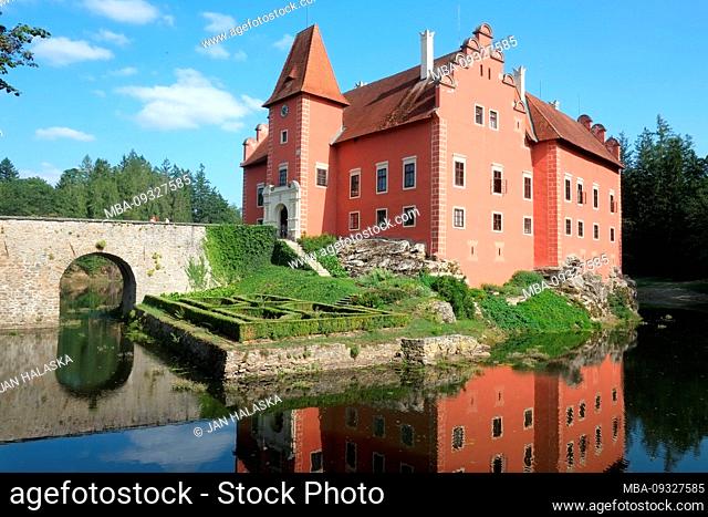 Cervena Lhota Chateau, Czech Republic. The summer house rebuilt from the Gothic fort in the 16th century was a place of amusement, celebrations and leisure