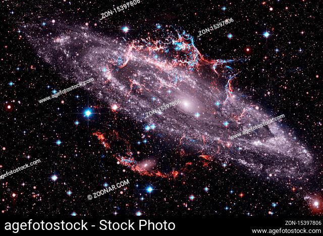 Cluster of stars in deep space. Milky way galaxy. Elements of this image furnished by NASA