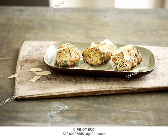 Veal, ricotta and spinach Paupiettes