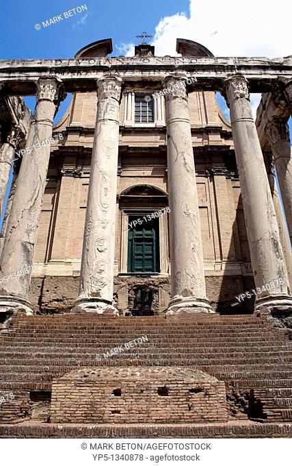 Temple of Antoninus and Faustina at the Forum Rome