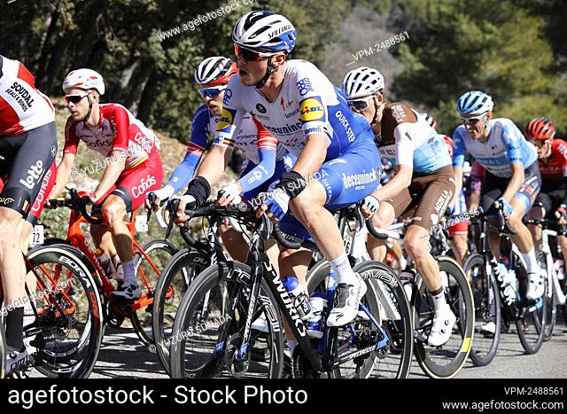 Belgian Yves Lampaert of Deceuninck - Quick-Step pictured in action during the sixth stage of the 78th edition of Paris-Nice cycling race