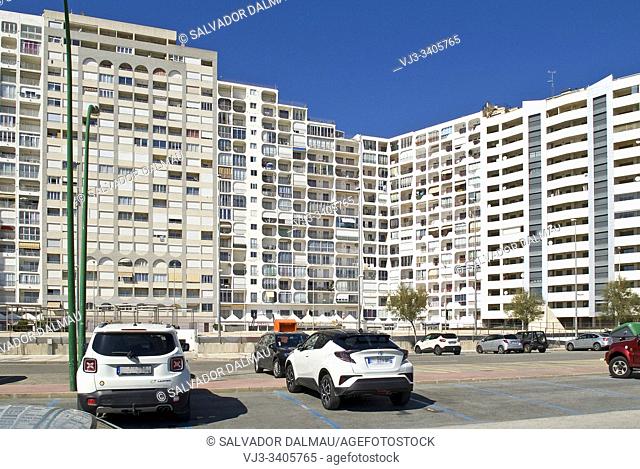 massification of tourist apartments, location ampuriabrava, girona, catalonia, spain