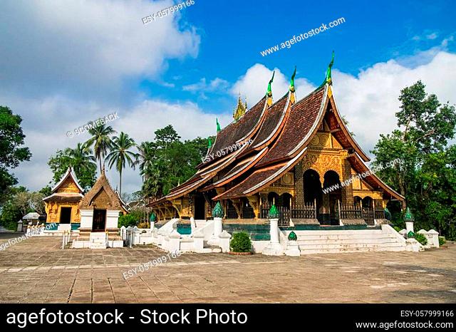 Wat Xieng Thong, Buddhist temple, The most important buddhist temple in Luang Prabang, Laos. This town was listed as a UNESCO World Heritage Site in 1995